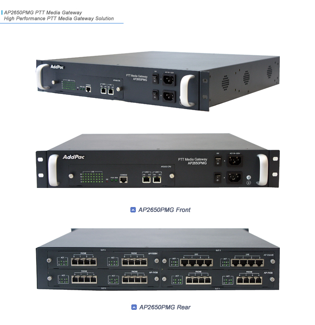 AP2650PMG PTT Media Gateway   | AddPac