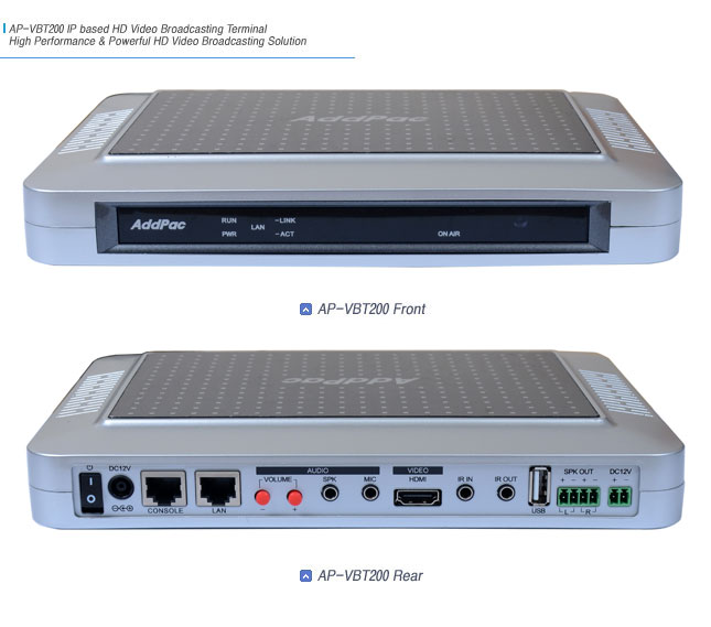 AP-VBT200 HD Video Broadcasting Terminal | AddPac