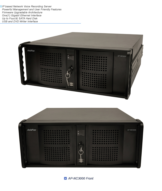 AP-NR3000 IP Voice Recording Server  | AddPac